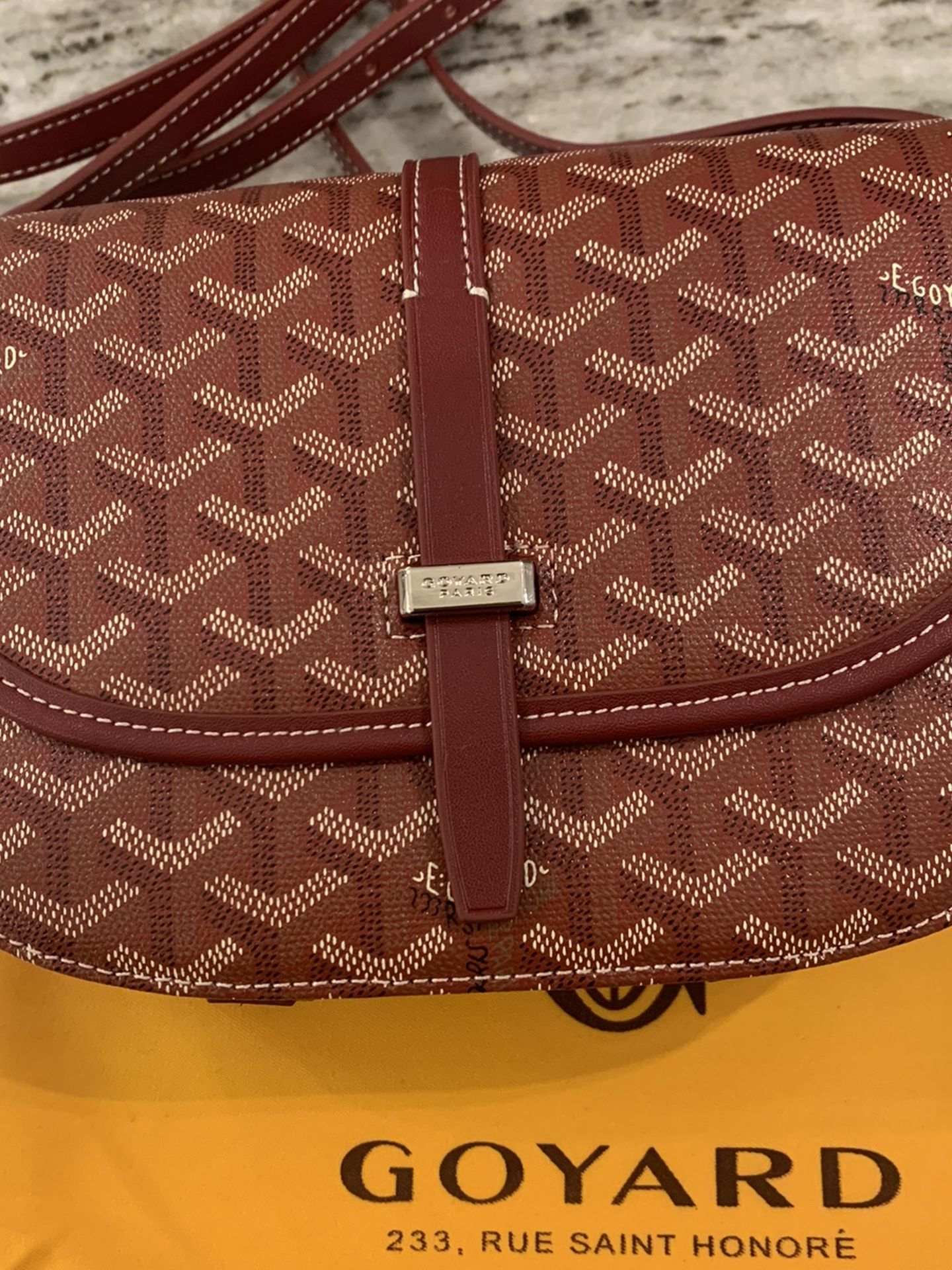 New! Authentic GOYARD Belvedere 2 PM Red Cross body bag