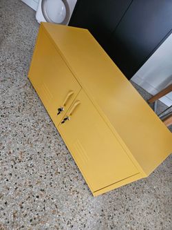 2 Door Metal TV Stand Media Console