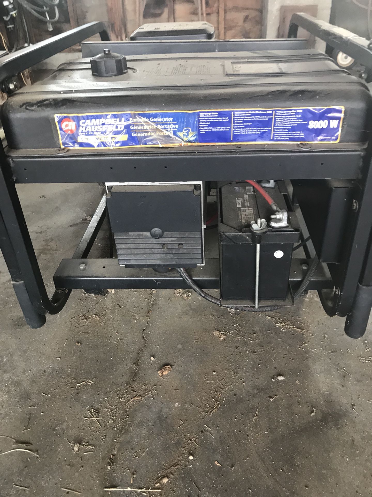Campbell Hausfeld 8000 watt portable generator