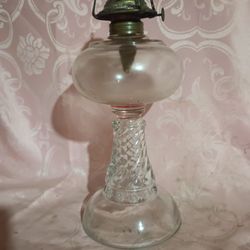 1800's Victorian Vintage Canner Twisted With Etched Flowers Around Base