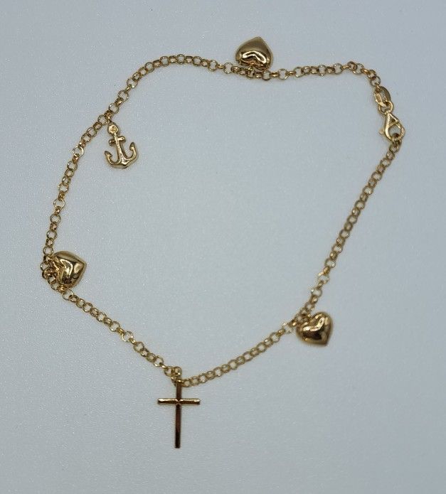 Beautiful Ankle Bracelet 14K Gold