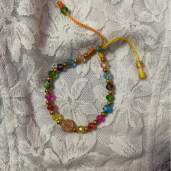 Multi-colored handmade bracelet