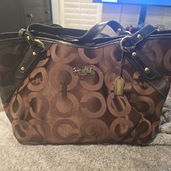 Coach brown purse