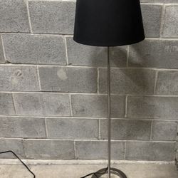 Beautiful IKEA NYFORS Floor Lamp — Nickel-Plated / Black Shade 30$ cash