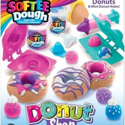 Softee Dough Donut Shop Playset, Modeling Dough Play Toy for Kids Ages 3 Years and Up, by CRA-Z-Art