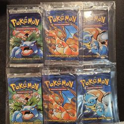 Pokemon Base Set Booster Pack Art Set
