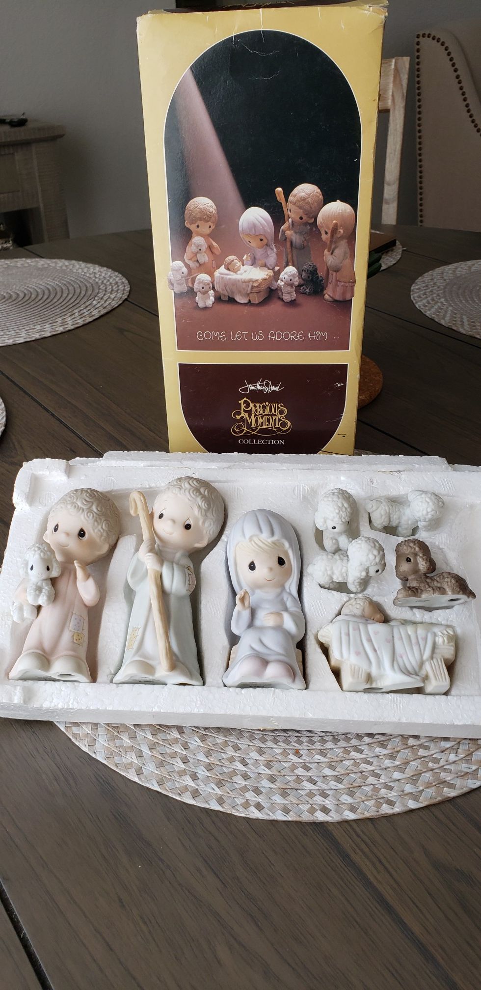 Antique Precious Moments Nativity Set 1979 Edition