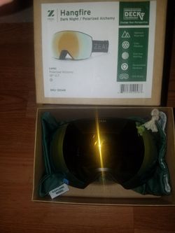 ***NEW***ZEAL HANGFIRE POLIRIZED Darknight Goggles 