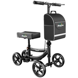 NEW Aojin All-Terrain Knee Scooter – 300 lb Capacity, Folding