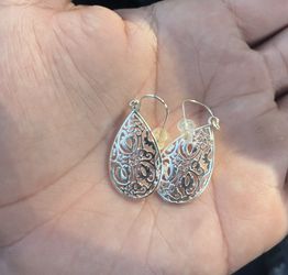 Vintage 925 Silver Earrings