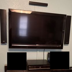 Sony Bravia TV with Surround Sound and Blu Ray