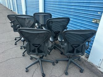 Herman miller Aeron’s office chairs B &C fully loaded e posture fit back support