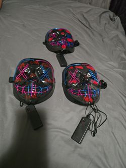 Led clown plastic mask