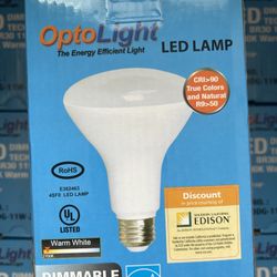 TRADE—-Case of 9 LED Bulbs NEW OptoLight BR30 11W: LED Dimmable Bulb Sale Or Trade