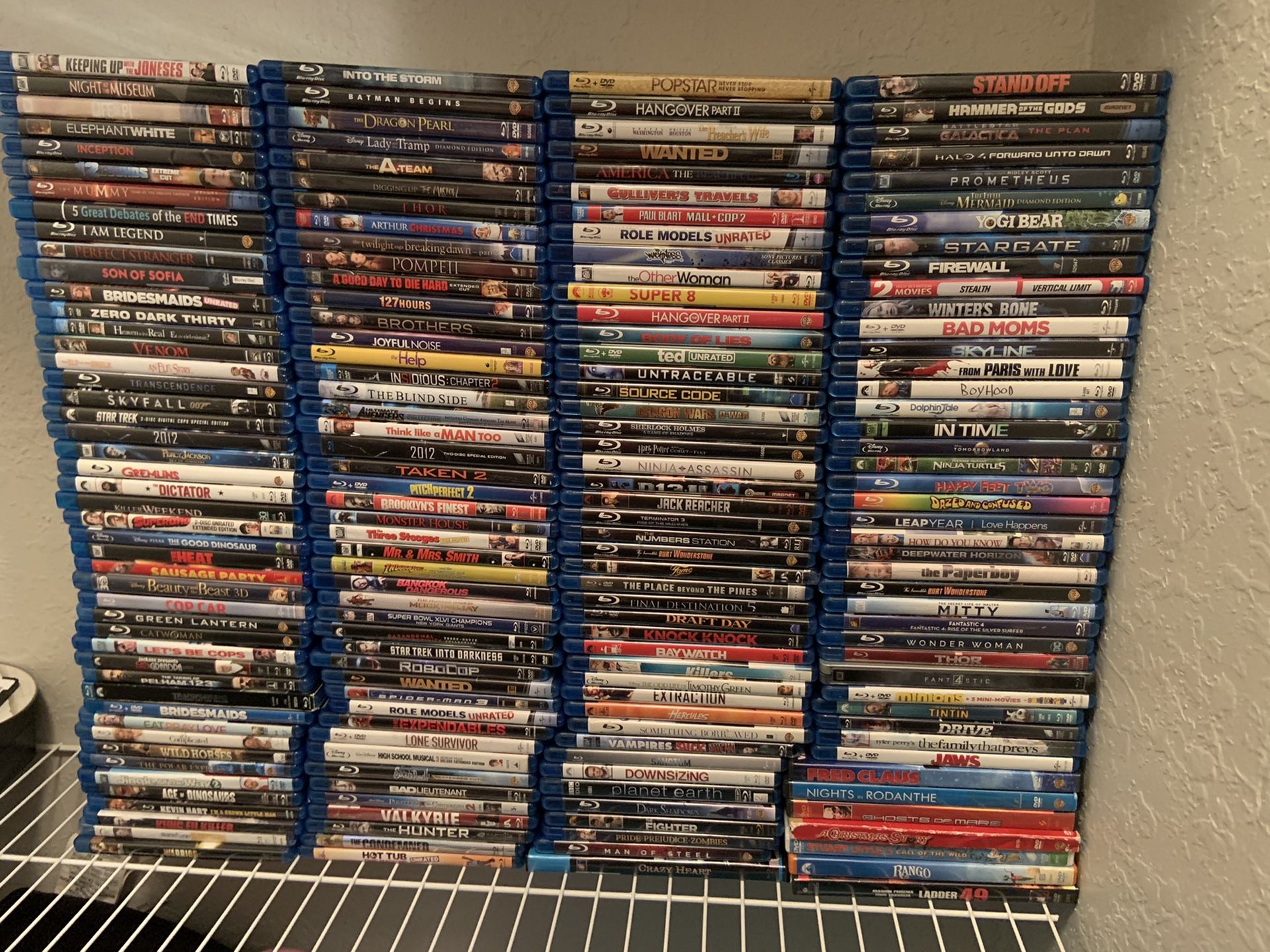 Blu-rays and DVDs