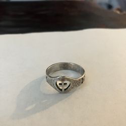 James Avery Jesus King Jews, Latin Cross Heart Ring