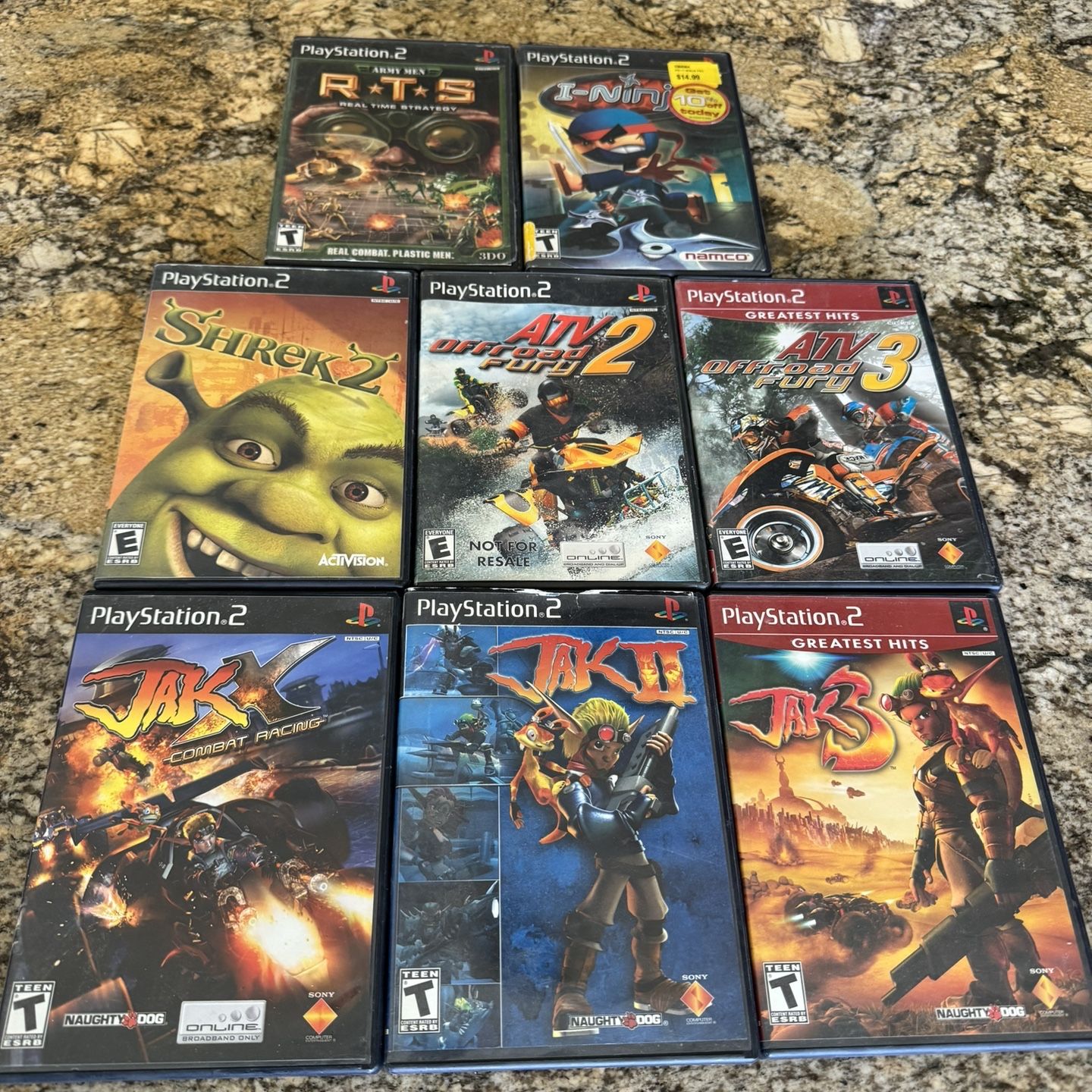 PS2 Game Collection - 8 Games Total Tested Working for Sale in