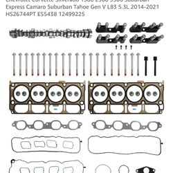Camshaft Lifter Kit & Head Gasket Set Fit For GM Chevrolet Corvette Silverado 1 3500 Suburban Express Camaro Suburban Tahoe Gen V L83 5.3L 201