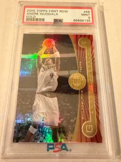 2005 Topps First Row Andre Iguodala Gold PSA 9 POP 2 Highest Grade
