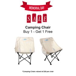 Camping Chair, $50 - Buy 1, Get 1 Free