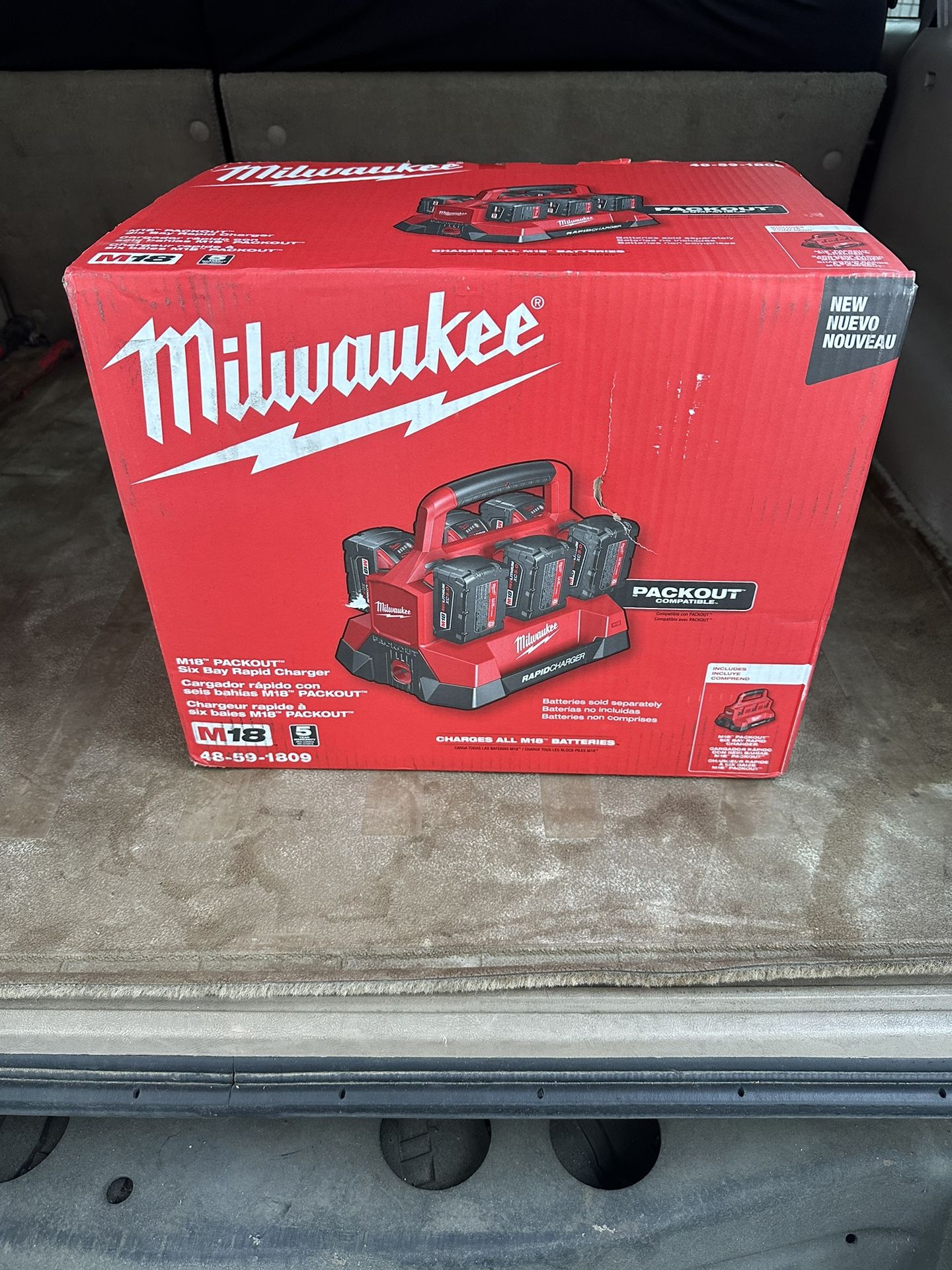 Milwaukee M18 Packout Six Bay Rapid Charger Tool Only