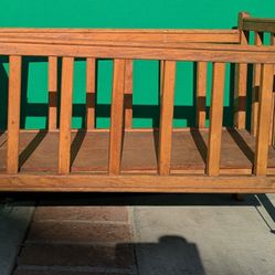 Antique Baby Doll Crib Solid Oak 