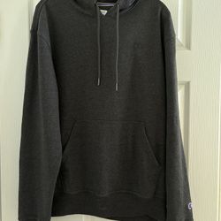 Champion Gray Unisex Hoodie Pullover Medium 