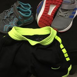 8T Adidas / Osh Kosh Shoes/ 2T Nike Shorts 