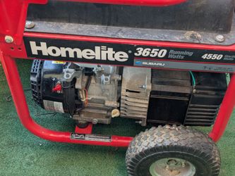 Subaru powered 4550 watt generator in working condition