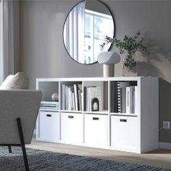White 8-Cube Shelving