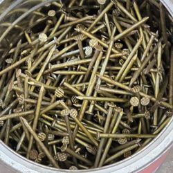Over 20 Lbs Nails, Plus A Few Screws And A Box Of Steel Washers. Some Like New, Some Have Rust. All Are Straight And Never Used.