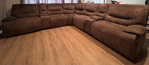 Gray Suede Couch