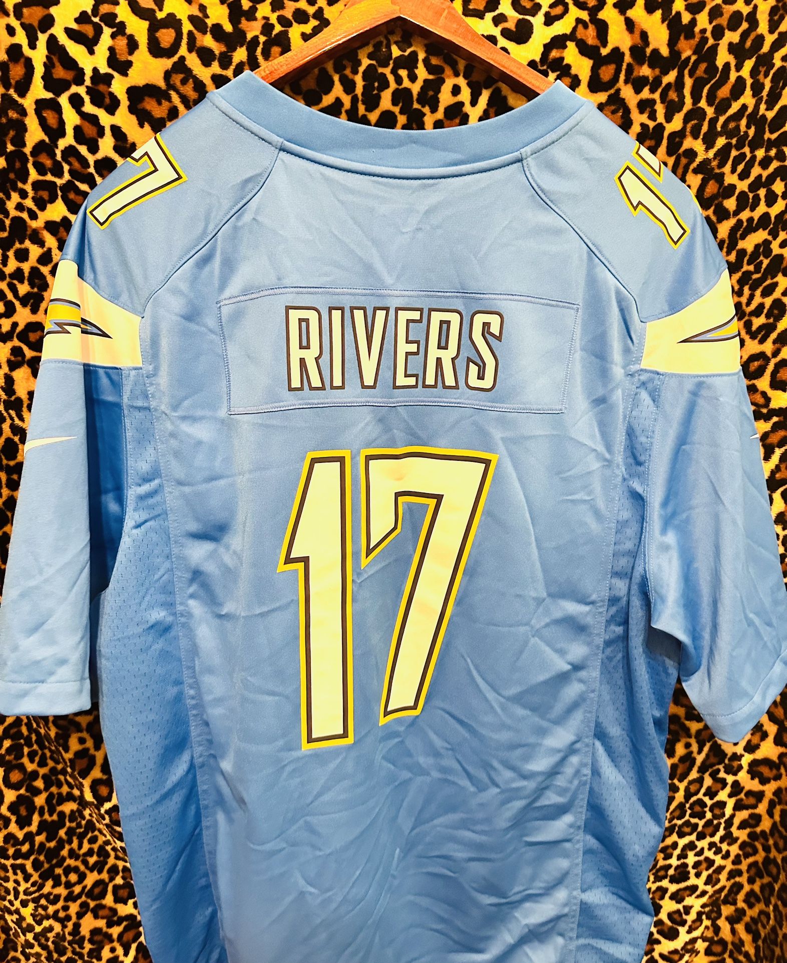 LA San Diego Chargers Philip Rivers Nike Blue Jersey OnField XXL / 2XL Men’s