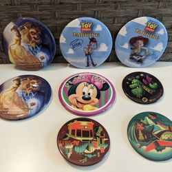 Disney Buttons Lot Of 8 Toy Story Etc