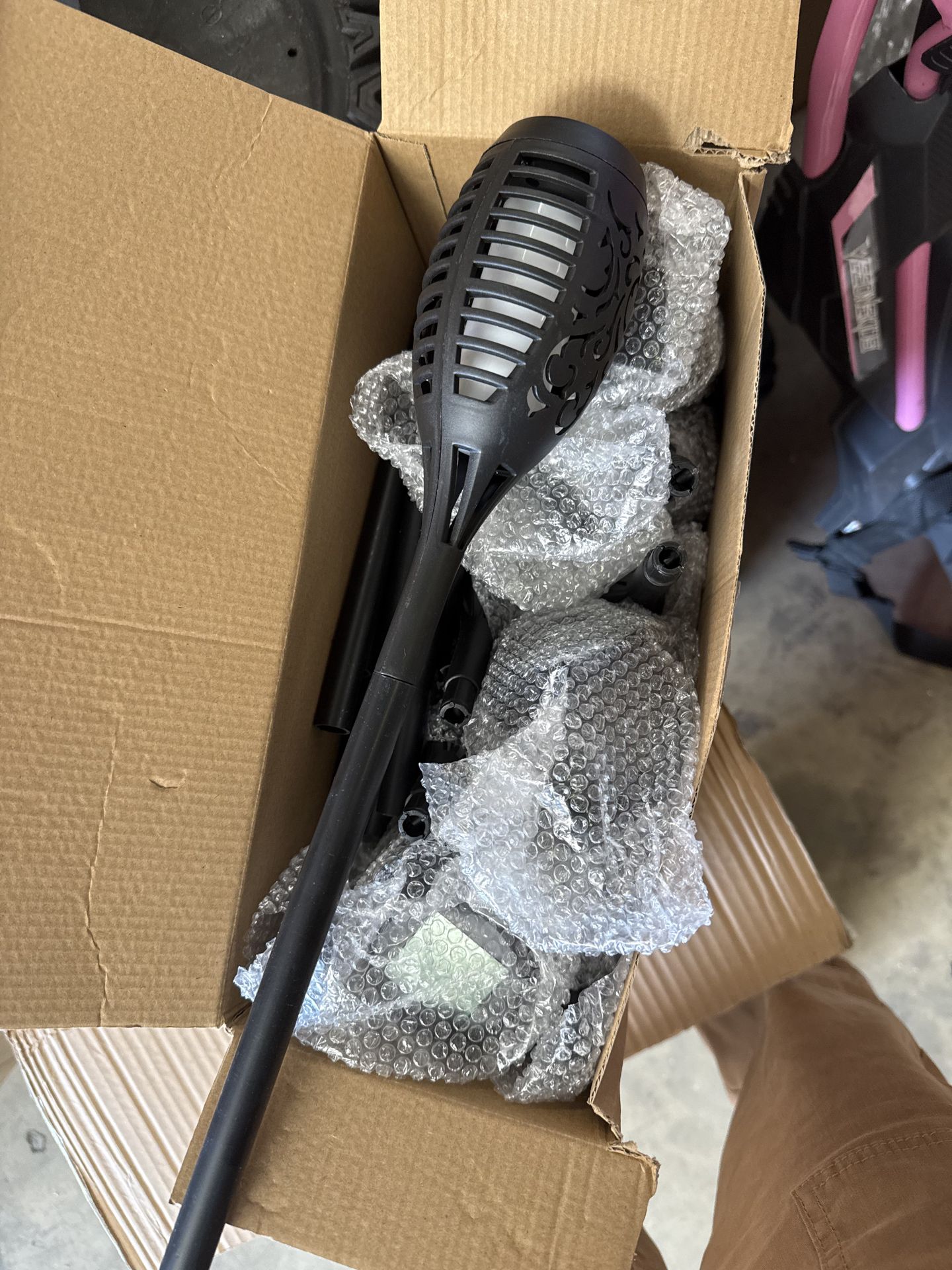 Wholesale Only! Solar Flame Torch Lights for Outdoor Decoration, 12Pack Outdoor Lights Solar Powered Waterproof, LED Torches for Outside Decor, Luces