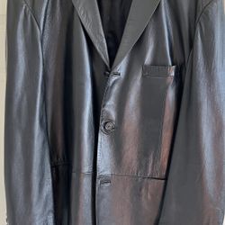 Mens Leather Jacket Large. 