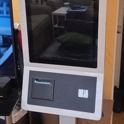 27" Touch Screen Kiosk With Scanner And Receipt Printer 
