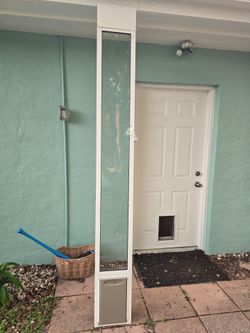 8' adjustable doggie door for patio dors