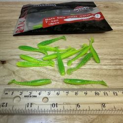 🎣 HISTAR T-Tail Soft Worm Lures – 18pcs 🎣