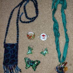 Glass Jewelry Lot