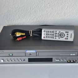Samsung DVD-V3500 DVD-VCR VHS Recorder Combo Player With Remote & AV Cables