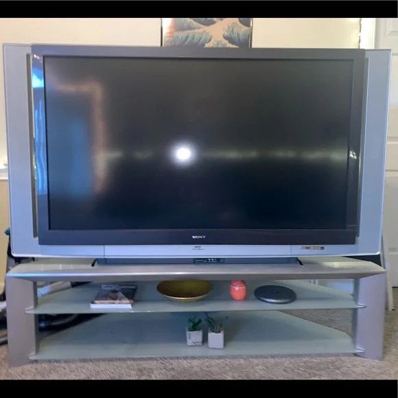 TV With A Stand & Cupboards!