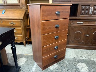 LANG FURNITURE Cherry Traditional 5-Drawer Tall Narrow Dresser