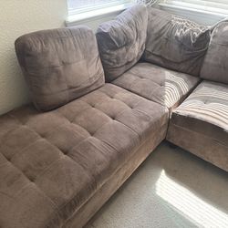 Warm brown Sectional (Used)