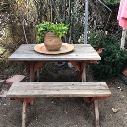 Picnic Table And Benches