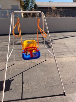 Toddler Baby Swing Set with A-Frame Stand