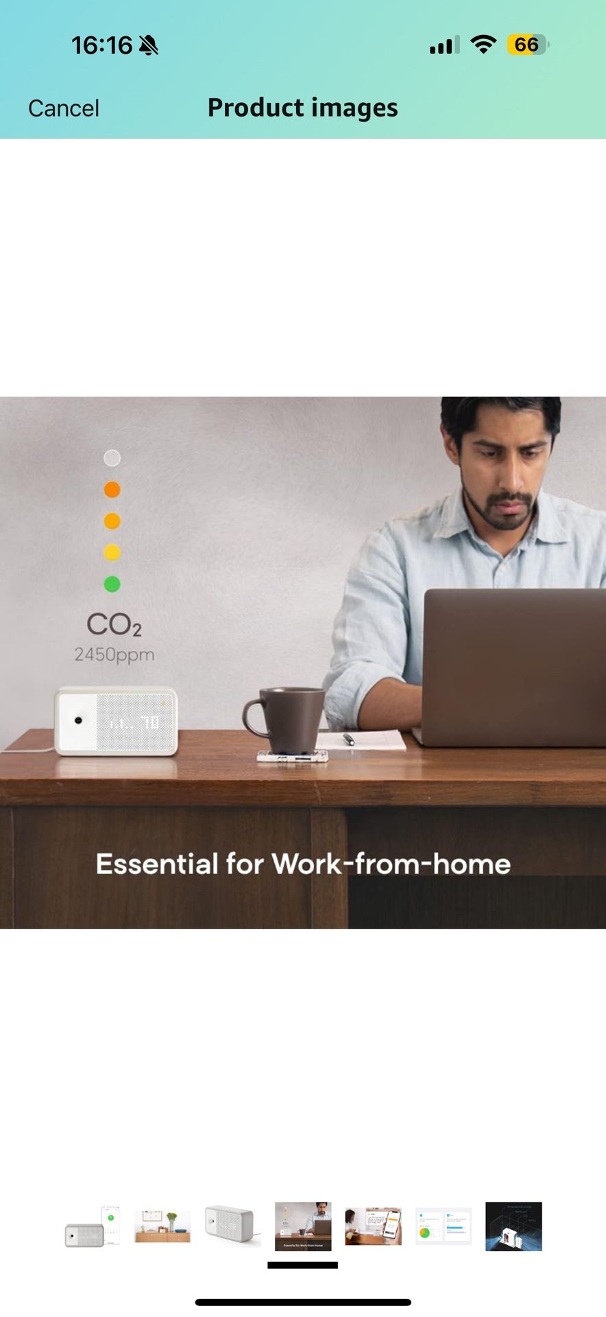 New Awair Element Indoor Air Quality CO2 PM2.5 Chemical Monitor Crypto Miner