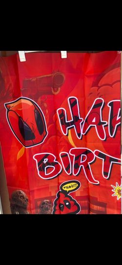 Deadpool Birthday Party Backdrop