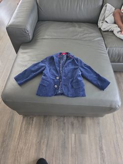 Blue Velvet Crush Boy Blazer