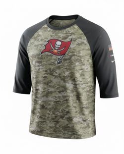 NFL Nike Tee Dri-Fit 3XL Camo Athletic Cut Tampa Bay Buccaneers T-Shirt Salute